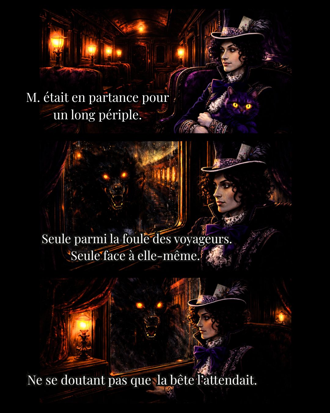 Le train emène notre écrivaine M. dans un long périple(13)